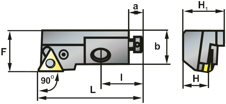 PTGNL 16CA16K vyvrtávací tyč